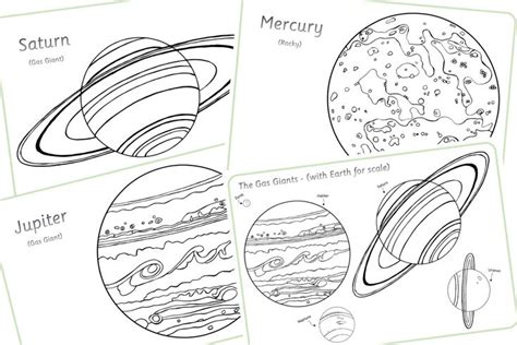 space planets colouring sheets early years eyfs printable
