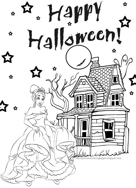 disney princess halloween coloring pages coloring home