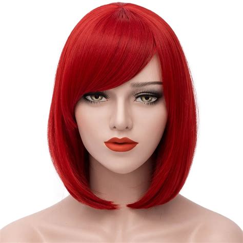 cheap red bob wig  bangs find red bob wig  bangs deals