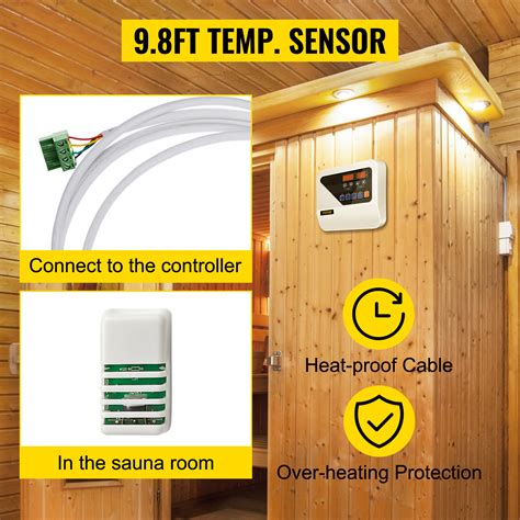 vevor vevor external sauna heater controller  kw kw sauna heaters control unit sauna stove