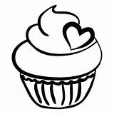 Cupcake Clipartmag sketch template