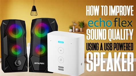 echo flex sound louder  usb powered speaker spkpal  rgb gaming speaker