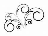 Vector Swirl Floral Shape Decorative Clipart Cliparts Shapes Line Library Collection Clipartmag Vectorified sketch template