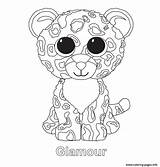 Beanie Boo Coloring Pages Printable Glamour Boos Ty Print Kids Colouring Color Getdrawings Sheets sketch template