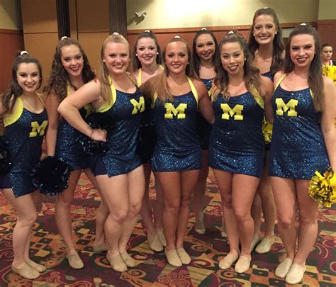 University Of Michigan Dance Team Game Day Uniform By The Line Up Cute
