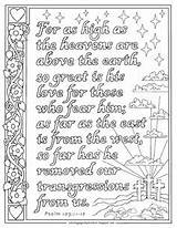 Refuge Psalm sketch template