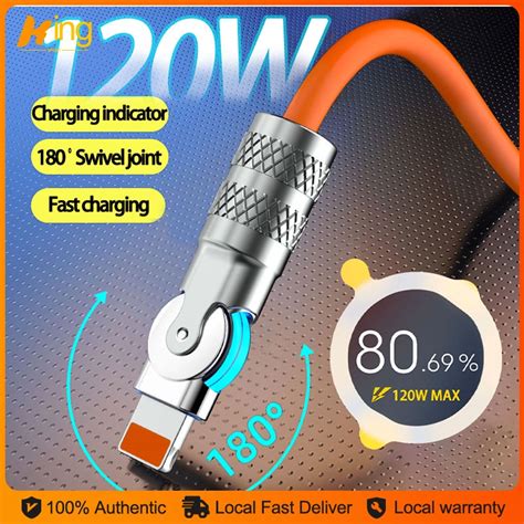 super fast charge cable liquid silicone rotary interface micro type  charger cable
