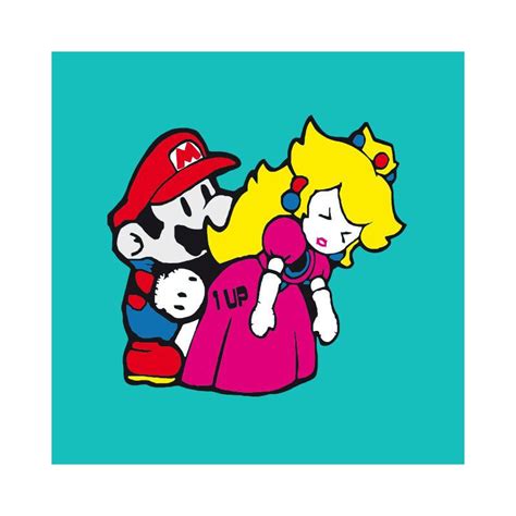 T Shirt Mario Bros Fuck Princess Peach Parody Nintendo Blue