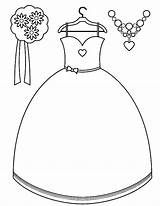 Coloring Pages Dress Dresses Prom Accessories Fashion Colouring Print Brides Maid Getcolorings Getdrawings Color Printable Utilising Button sketch template