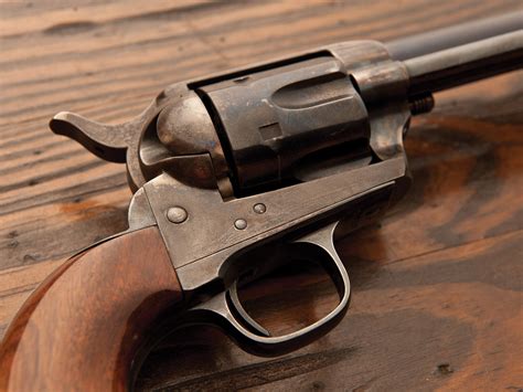 colt  caliber single action army revolver frontier  shooter  milhous collection