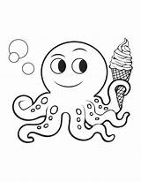 Coloring Summer Pages Preschool Colouring Octopus Color Printables Print Sheets Printable Baby Kids Cute Cartoon Activities Imom Colorings Kid Beach sketch template