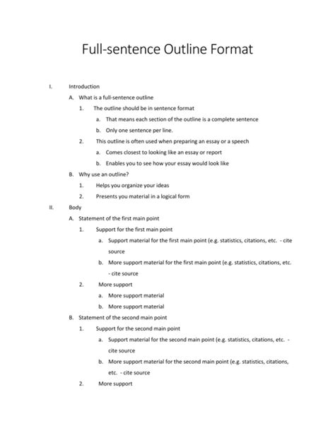 edition outline format    write  outline