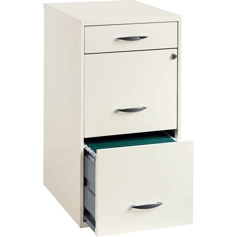 lorell soho white  drawer file cabinet
