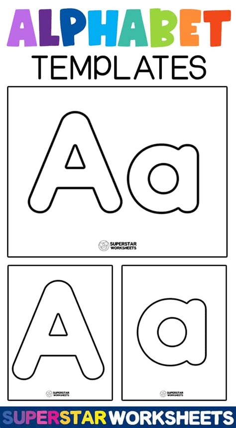 printable abc templates include   options uppercase