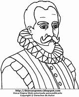 Cervantes Saavedra Pintar sketch template