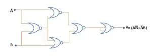 xor gate circuit diagram   nand   gate edumir physics