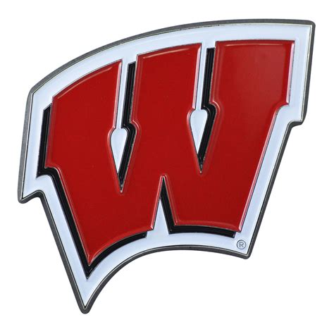 fanmats wisconsin badgers color emblem