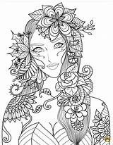 Coloriage Adultes Fleurs Visage Mandala Coloriages Mandalas Gratuits sketch template
