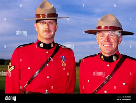 smiling royal canadian mounted police   traditional bright