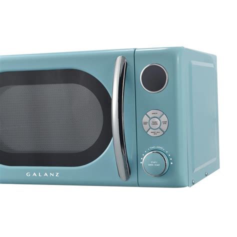 galanz  cu ft  watt countertop microwave  blue retro mrorganic store