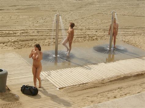 Nude Beach Babes Shower