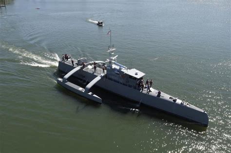leidos begins operational testing  sea hunter drone upicom