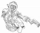 Captain Dual Cold Gun sketch template