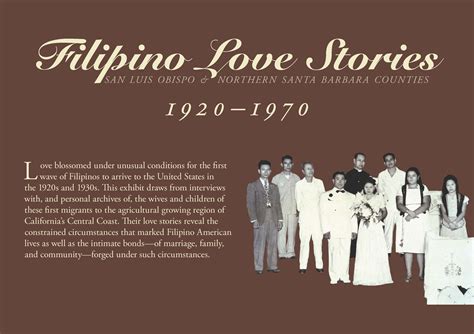 ‘filipino Love Stories’ Online And Traveling Exhibit College Of