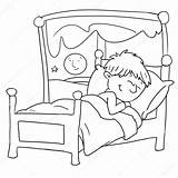 Dormire Sleep Sta Disegnata Colore Dormendo Lombata Slaapt Getrokken Kleur Ruggegraat Durmiendo Lega Piu Archivio sketch template