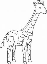 Giraffe Coloring Pages Kids Cartoon Animal Drawing Cute Baby Giraffes Clipart Print Printable Color Easy Animals Getdrawings Giraff Paint Coloringfolder sketch template