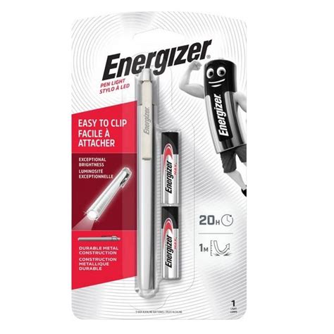 energizer metal  light led  flashlight plm