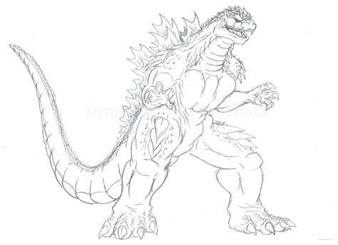 godzilla coloring pages   getcoloringscom  printable