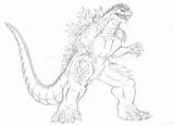 Godzilla Getdrawings sketch template