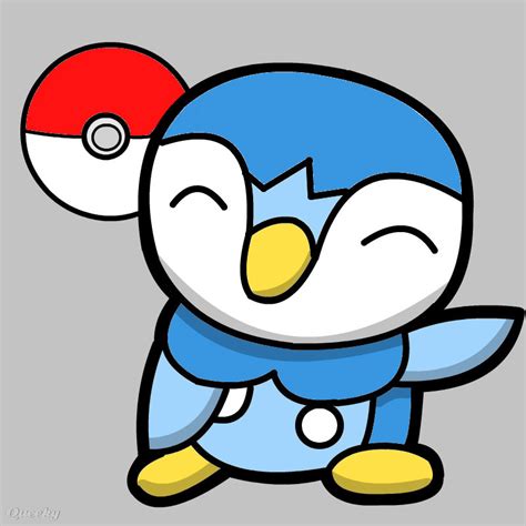 piplup  anime speedpaint drawing  pikakirby queeky draw