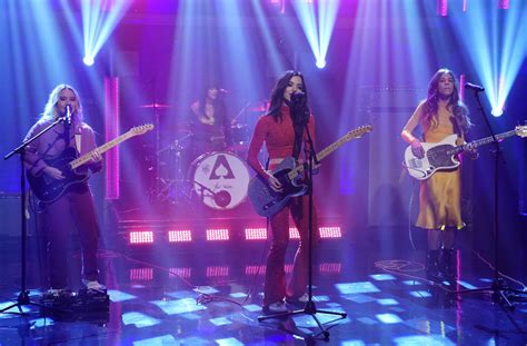 ella purnell appears the aces perform on late night with