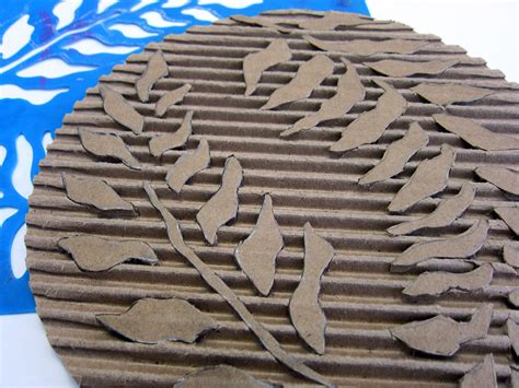 printing  gelli arts gelli printing  diy cardboard texture