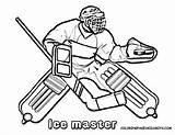 Oilers Edmonton Eishockey Coloriage Goalie Coloringhome sketch template