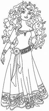 Merida Princess Brave sketch template