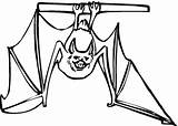 Bat Upside Bats Fledermaus Nietoperz Kolorowanki Morcego Kleurplaten Testa Dzieci Vleermuis Druku Giu Pipistrello Ausmalbild Pendurado Hangt Baixo sketch template