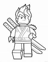 Ninjago Coloring Lego Kai Kids Printable sketch template