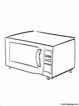 Coloring Oven Microwave Pages Getdrawings Getcolorings Color Filing Cabinet Drawing sketch template