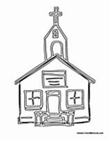 Buildings Church Coloring Pages Catholic Churches Colormegood sketch template