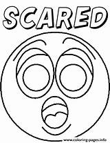 Coloring Pages Feelings Emotion Printable Emotions Faces Feeling Scared Face Color Print Colouring Sheets Kids Open Getdrawings Getcolorings Games Fun sketch template