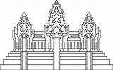Cambodia Flag Vexilla Mundi Building Detail Only Center sketch template