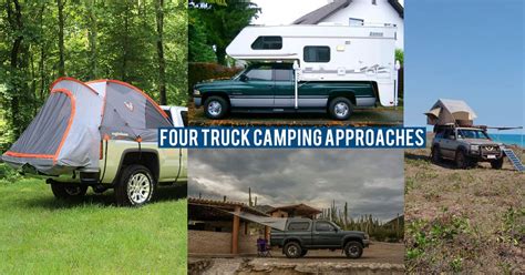 Comparing Roof Top Tents Canopies Slide In Campers And
