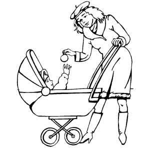 baby  mother coloring pages coloring pages