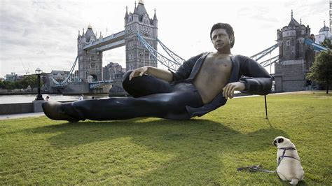 Giant Semi Nude Jeff Goldblum Statue Appears In London Cnn Travel