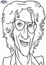 Coloring Celebrities Pages Howard Radio Stern Categories sketch template