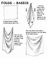 Folds Drapery Draped Shading Hints Drape Sketching sketch template