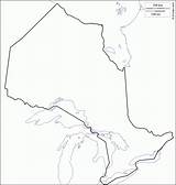 Map Ontario Blank Outline Printable Base Maps Choose Board sketch template